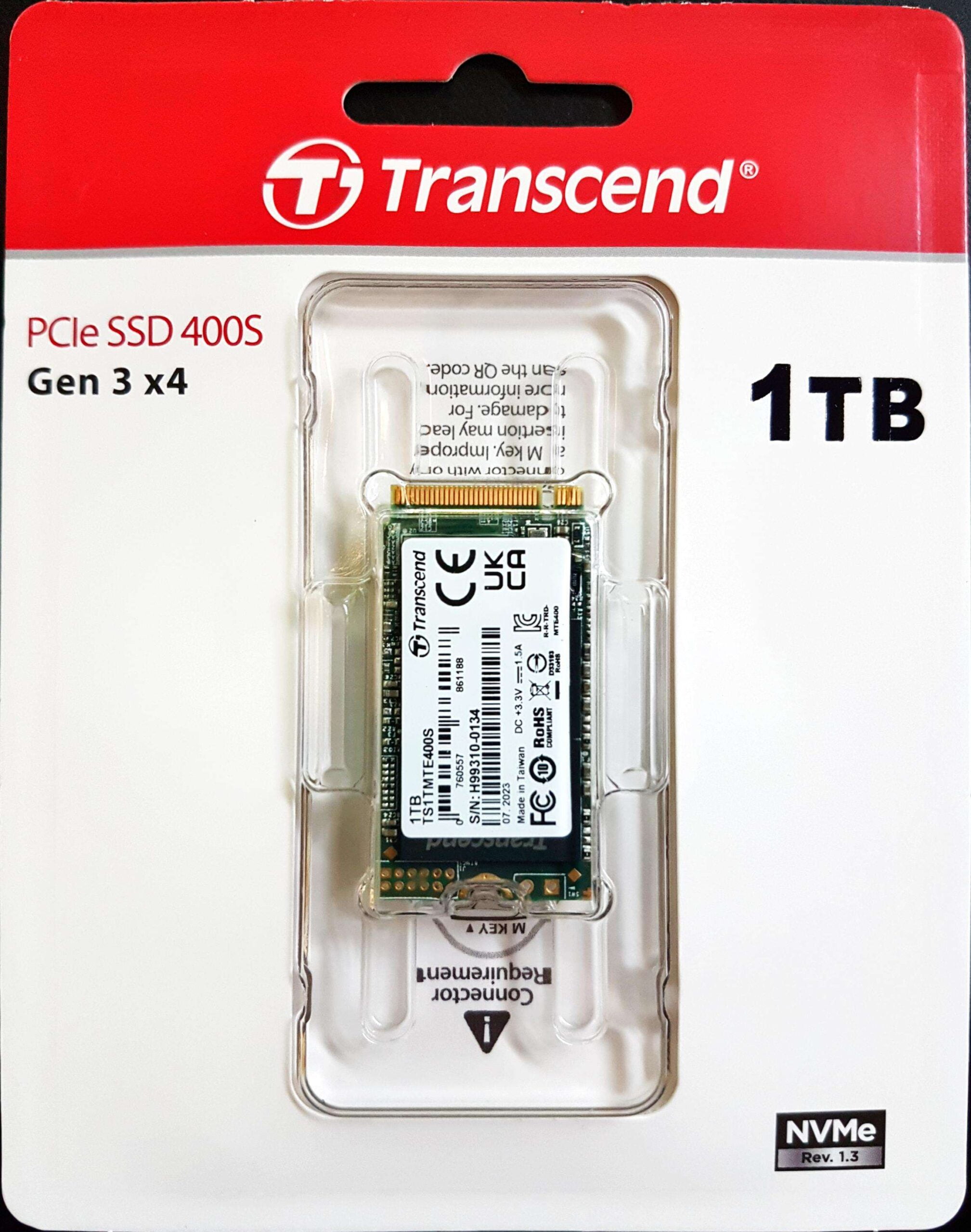 Transcend MTE400S - SSD - 1 TB - intern - M.2 2242 - PCIe 3.0 x4 (NVMe)